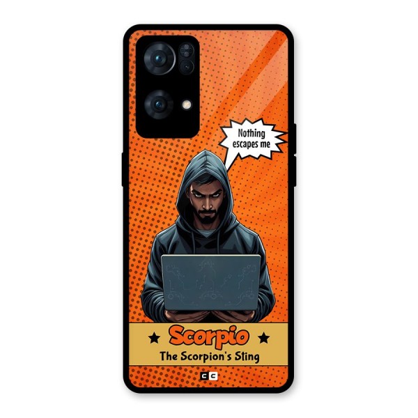 Scorpio Warning Glass Back Case for Oppo Reno7 Pro 5G