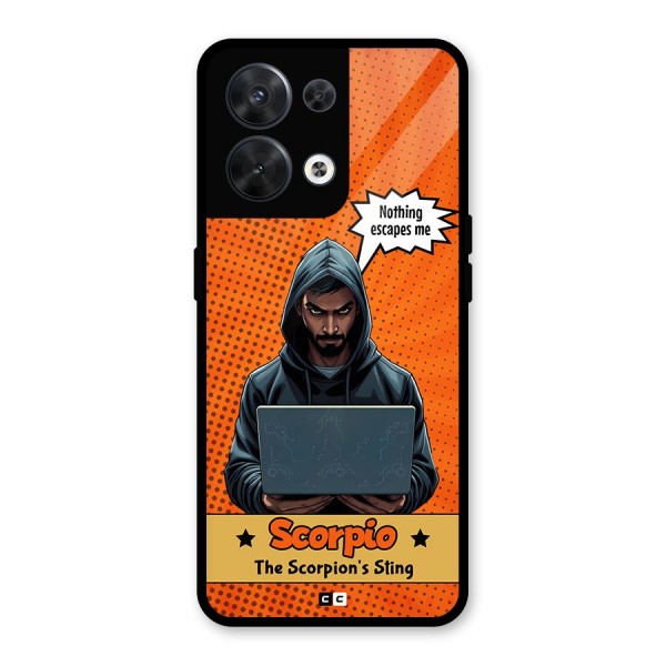 Scorpio Warning Glass Back Case for Oppo Reno8 5G