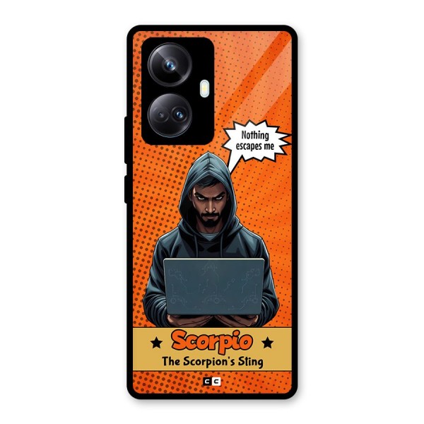 Scorpio Warning Glass Back Case for Realme 10 Pro Plus