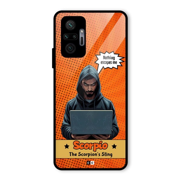 Scorpio Warning Glass Back Case for Redmi Note 10 Pro Max