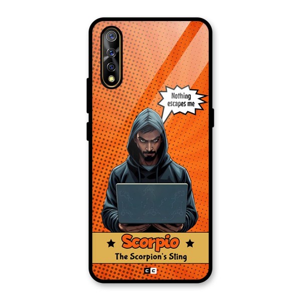 Scorpio Warning Glass Back Case for Vivo S1