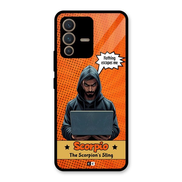 Scorpio Warning Glass Back Case for Vivo V23 5G