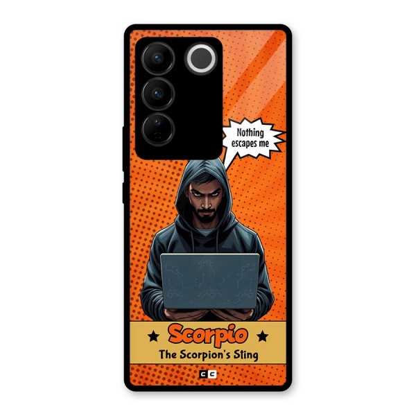 Scorpio Warning Glass Back Case for Vivo V27