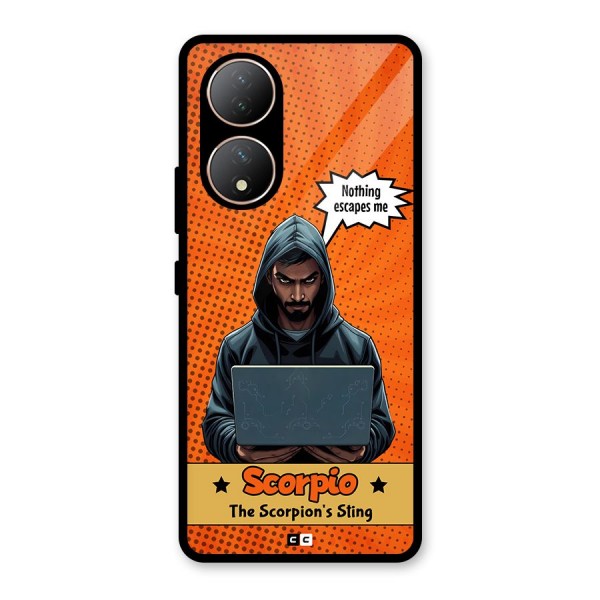 Scorpio Warning Glass Back Case for Vivo Y100A