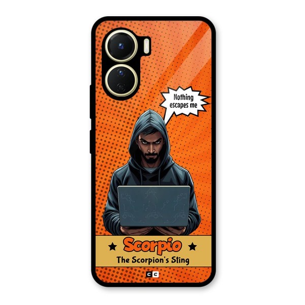 Scorpio Warning Glass Back Case for Vivo Y16