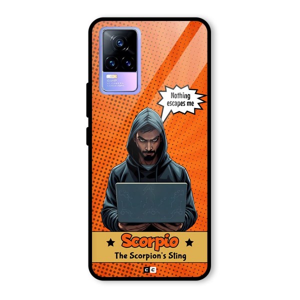 Scorpio Warning Glass Back Case for Vivo Y73