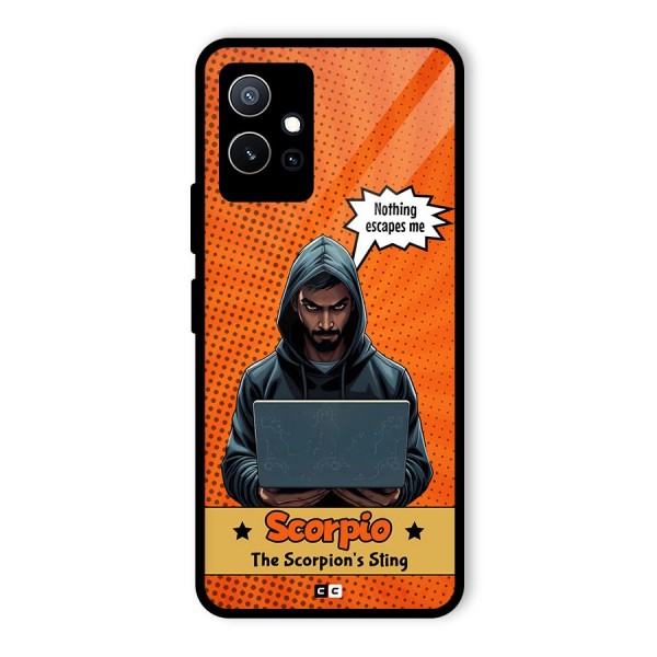 Scorpio Warning Glass Back Case for Vivo iQOO Z6