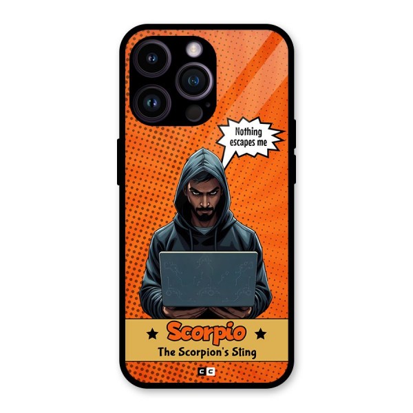 Scorpio Warning Glass Back Case for iPhone 14 Pro Max