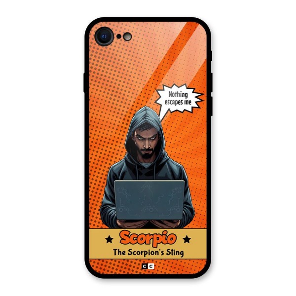 Scorpio Warning Glass Back Case for iPhone SE 2022