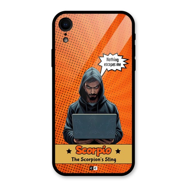 Scorpio Warning Glass Back Case for iPhone XR