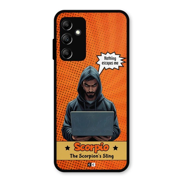 Scorpio Warning Metal Back Case for Galaxy A14 5G