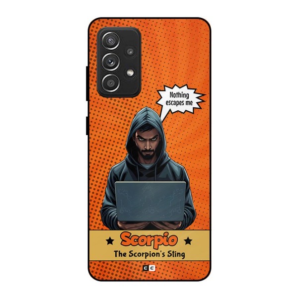 Scorpio Warning Metal Back Case for Galaxy A52