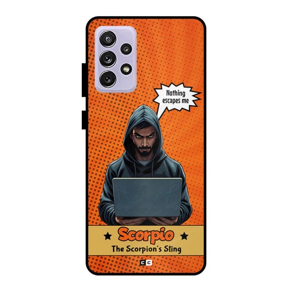 Scorpio Warning Metal Back Case for Galaxy A72