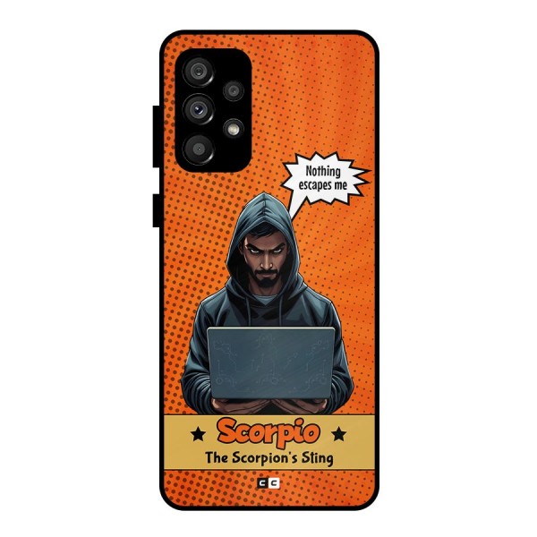 Scorpio Warning Metal Back Case for Galaxy A73 5G