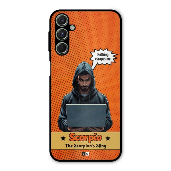 Scorpio Warning Metal Back Case for Galaxy F34