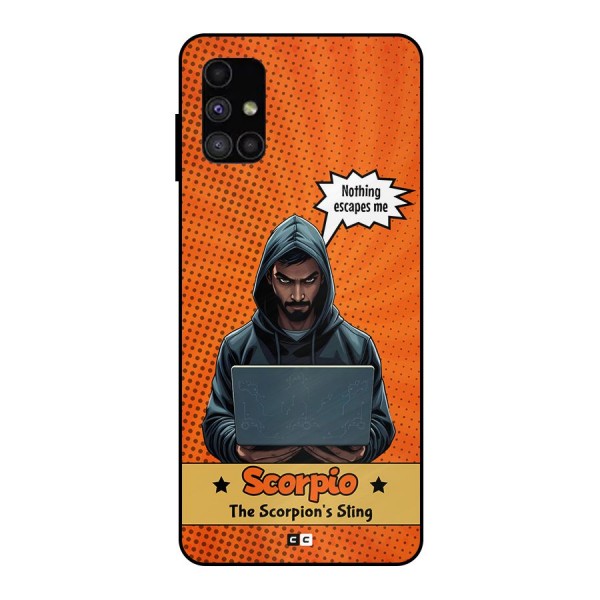Scorpio Warning Metal Back Case for Galaxy M51
