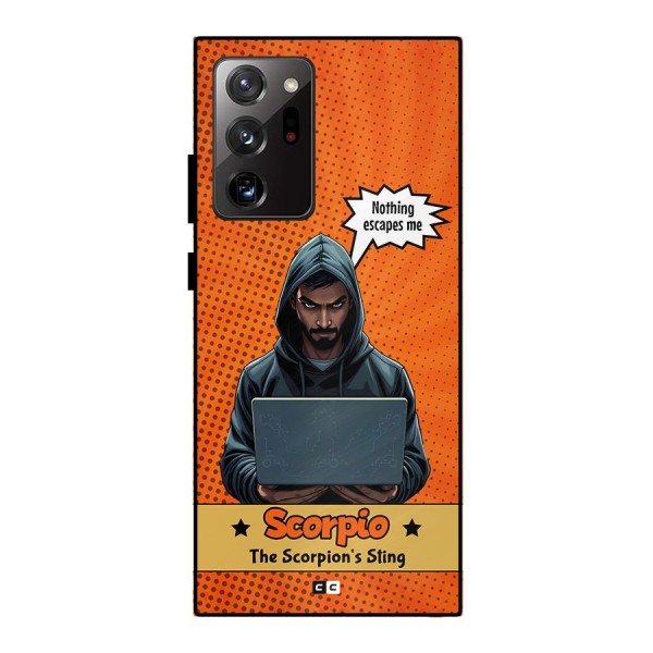Scorpio Warning Metal Back Case for Galaxy Note 20 Ultra