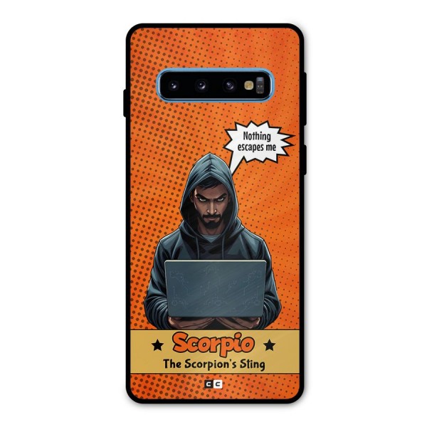 Scorpio Warning Metal Back Case for Galaxy S10