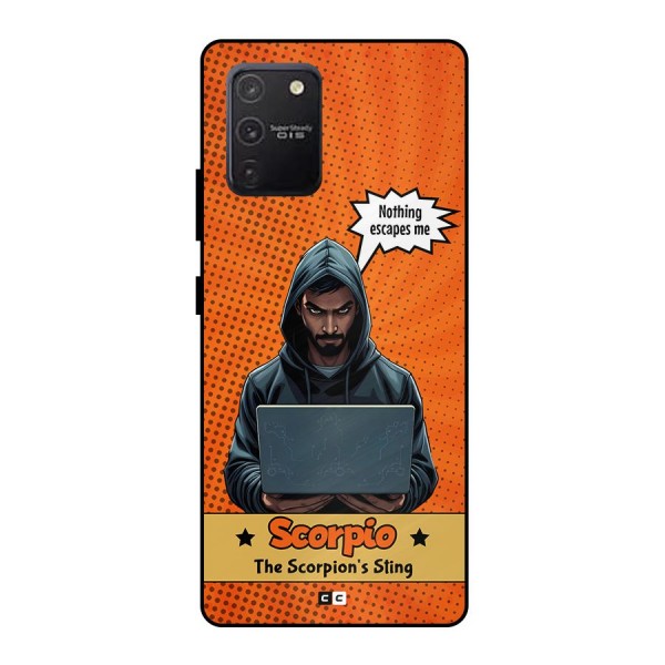 Scorpio Warning Metal Back Case for Galaxy S10 Lite
