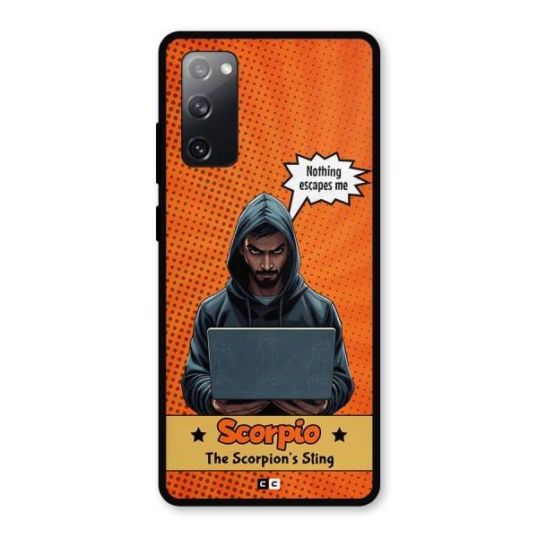 Scorpio Warning Metal Back Case for Galaxy S20 FE 5G