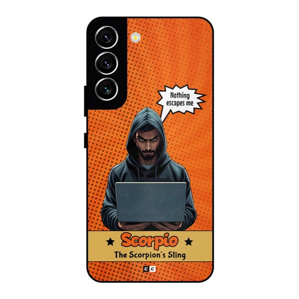 Scorpio Warning Metal Back Case for Galaxy S22 5G
