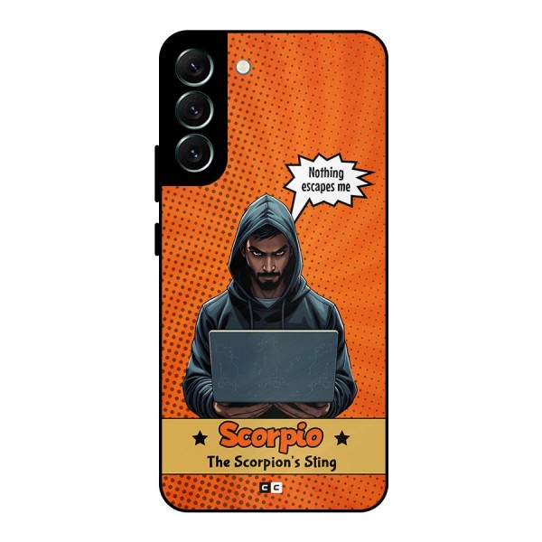 Scorpio Warning Metal Back Case for Galaxy S22 Plus 5G