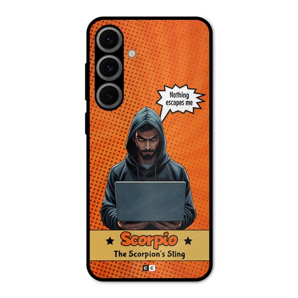 Scorpio Warning Metal Back Case for Galaxy S24 FE