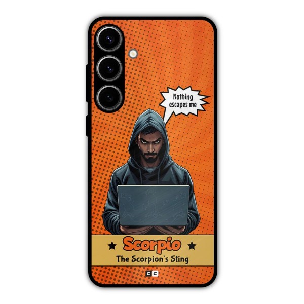 Scorpio Warning Metal Back Case for Galaxy S24 Plus