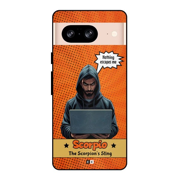 Scorpio Warning Metal Back Case for Google Pixel 8