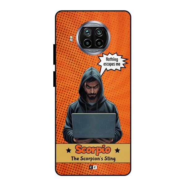 Scorpio Warning Metal Back Case for Mi 10i