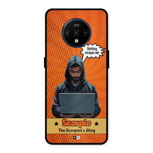 Scorpio Warning Metal Back Case for OnePlus 7T
