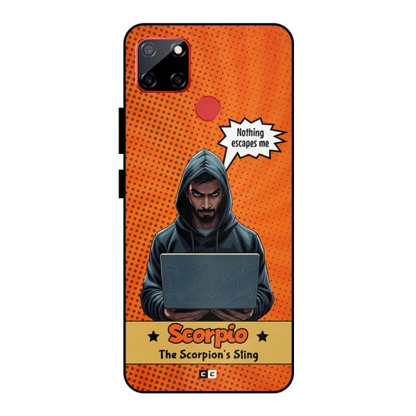 Scorpio Warning Metal Back Case for Realme C12