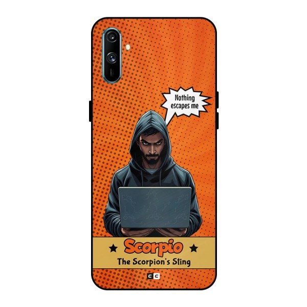 Scorpio Warning Metal Back Case for Realme C3