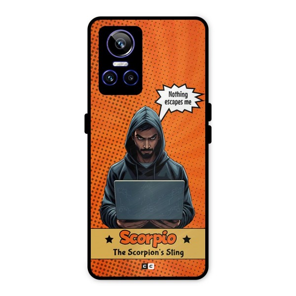 Scorpio Warning Metal Back Case for Realme GT Neo 3