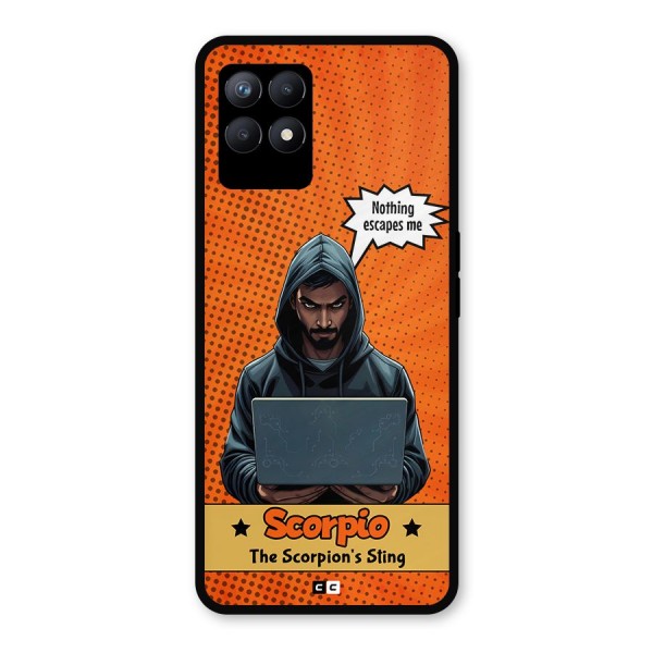 Scorpio Warning Metal Back Case for Realme Narzo 50