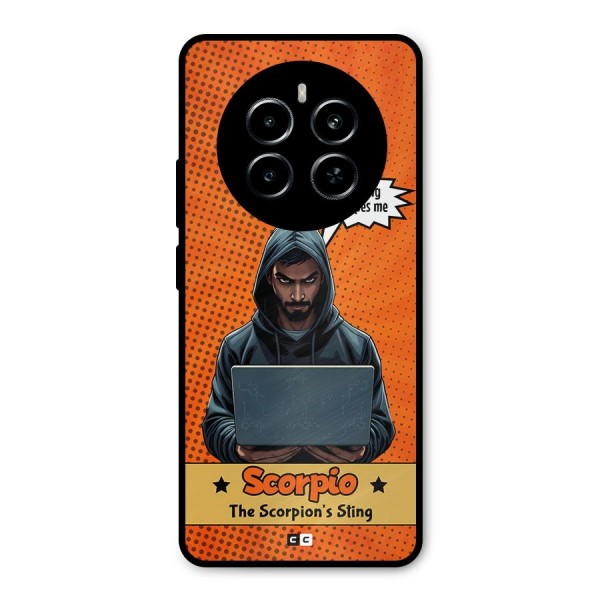Scorpio Warning Metal Back Case for Realme P1