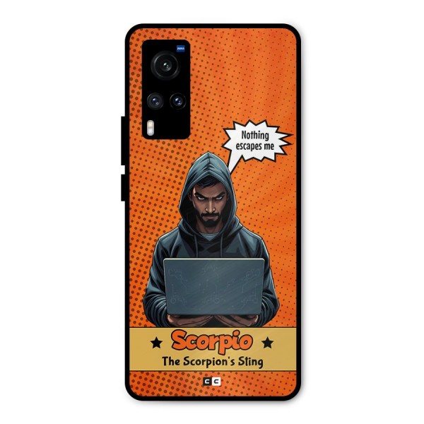 Scorpio Warning Metal Back Case for Vivo X60
