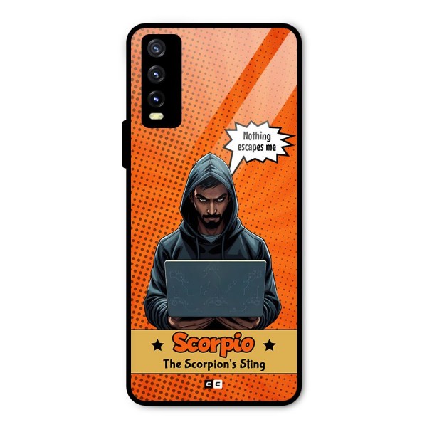 Scorpio Warning Metal Back Case for Vivo Y20i