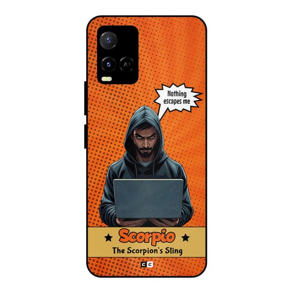 Scorpio Warning Metal Back Case for Vivo Y21T