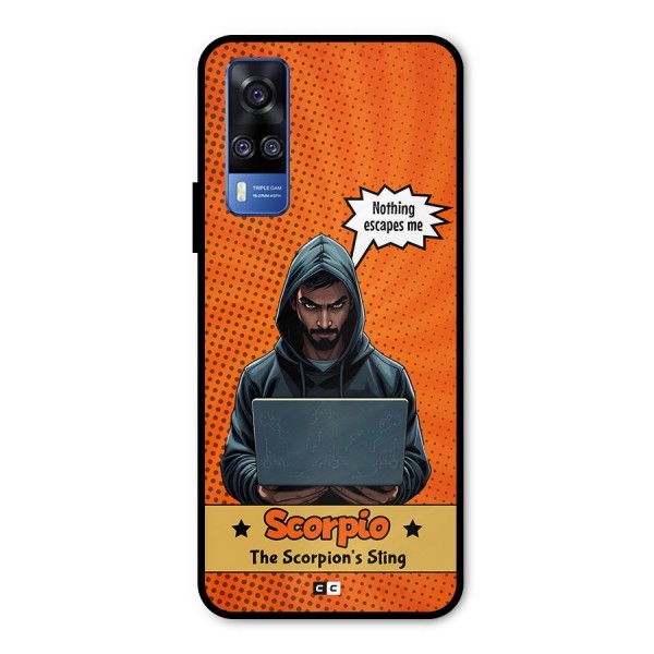 Scorpio Warning Metal Back Case for Vivo Y31