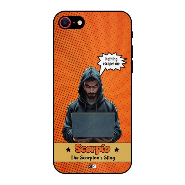 Scorpio Warning Metal Back Case for iPhone 7