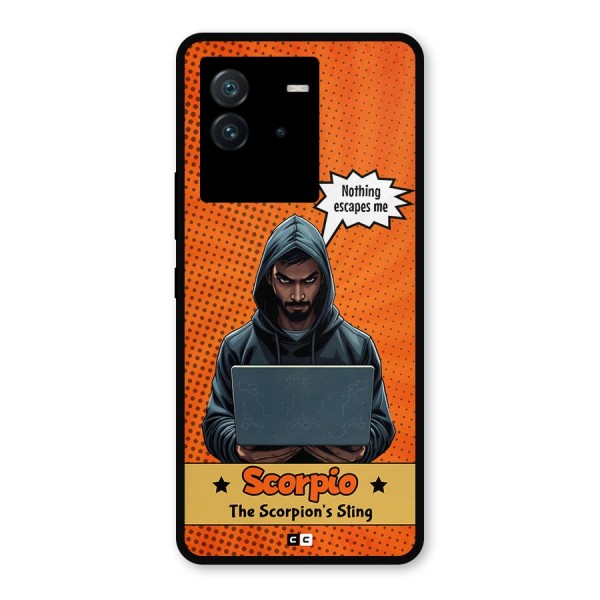 Scorpio Warning Metal Back Case for iQOO Neo 6 5G