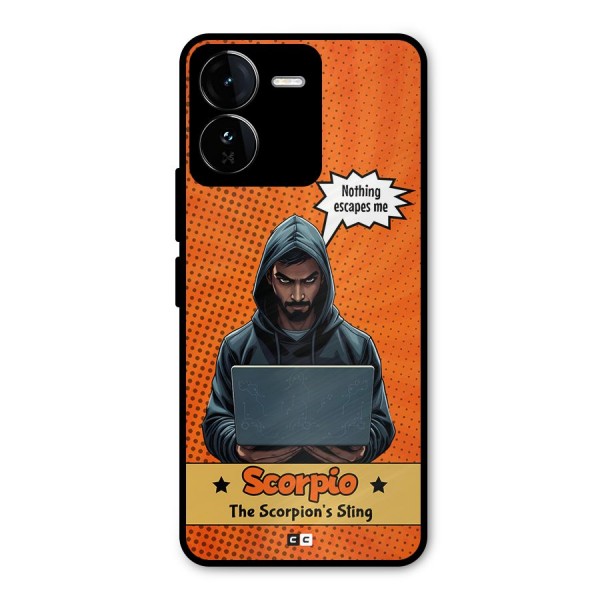Scorpio Warning Metal Back Case for iQOO Z9