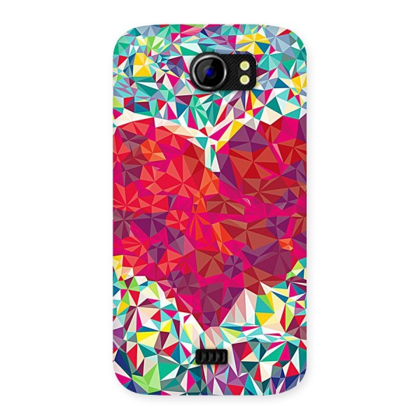 Scrumbled Heart Back Case for Micromax Canvas 2 A110