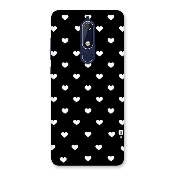 Seamless Hearts Pattern Back Case for Nokia 5.1