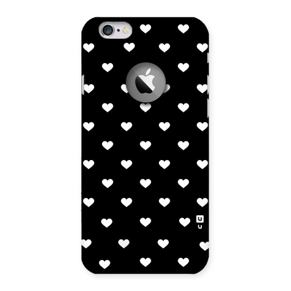 Seamless Hearts Pattern Back Case for iPhone 6 Logo Cut