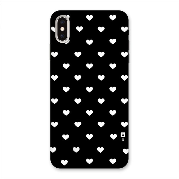 Seamless Hearts Pattern Back Case for iPhone XS Max