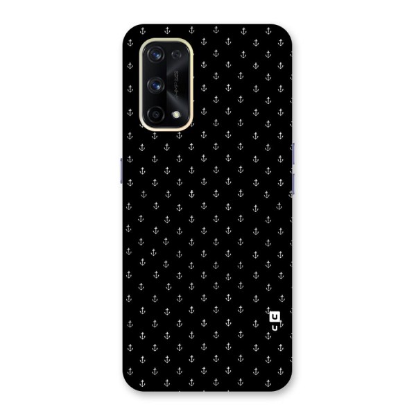 Seamless Small Anchors Pattern Glass Back Case for Realme X7 Pro