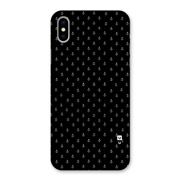 Seamless Small Anchors Pattern Back Case for iPhone X