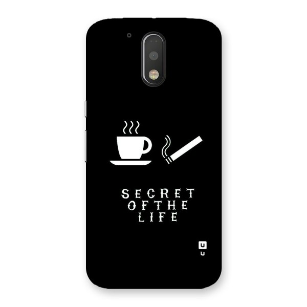 Secrate of Life Back Case for Moto G4 Plus